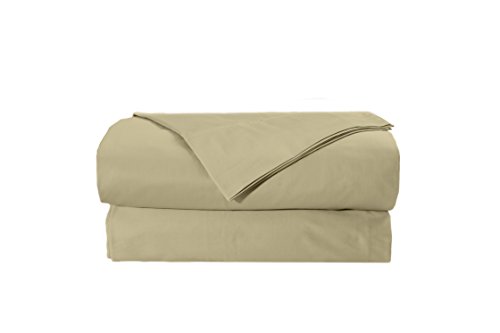 EL&ES Bedding Collections Bedsheets 600 Thread Count, 100% Cotton Twin XL Sheets Set, Ladder Hem Stitch, 3-Piece Bedding Set, 15-inch Elastic Deep Pocket Fitted Sheet, Taupe