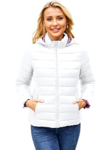 Lightweight Puffer Jacket Womens Winter Coats with Hood Packable Down Jacket Women Quilted Coat