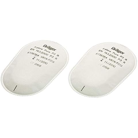 Dräger X-plore Bajonett Partikel-Filter Pure P3 für Aerosole/Partikel | 3 Paar | Ersatzfilter für Voll- und Halbmasken X-plore 3300, 3500 und 5500 Cover