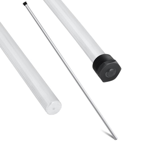 Tandefio Anode Rod for Hot Water Heater Aluminum Zinc Replacement NPT Hot Water Tank Anode Rod Corrosion Protect Rotten Egg Smell(3/4 Npt X 29 Inches 1 Pcs)