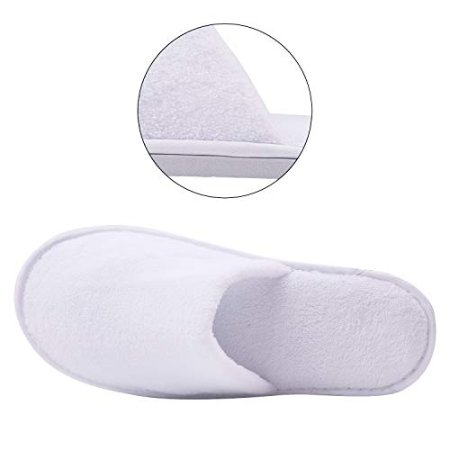 Aneco 6 paia di pantofole in velluto di cotone