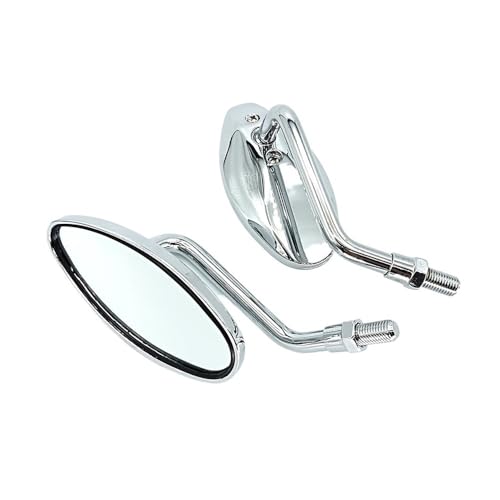 Espejos Retrovisores Moto Espejo Retrovisor Universal De 10 Mm para Motocicleta, 2 Unidades/par, Convexo Lateral Giratorio para Manillar