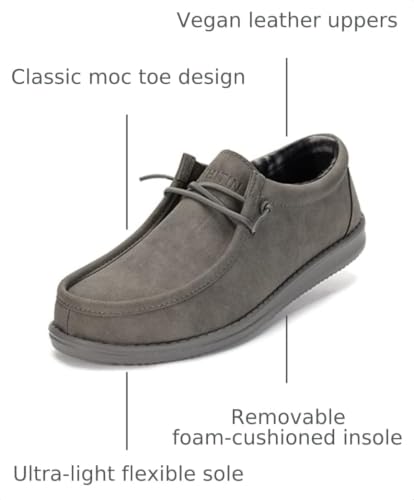 Image of WHITIN Men's Easy Breezy Slip On Loafers DU06 | Foam-Cushioned Footbed, Ultra-Lightweight Flex, Sneaker-Like Comfort for Casual Walking, Travel Ready