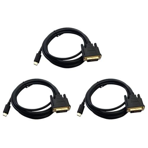 SVFNHDRGV 3X USB TYPE C����DVI�P�[�u���AUSB Type C����DVI 24 +1�A�_�v�^�[4K 30Hz�i6�t�B�[�g / 1.8���[�g���jThundbolt 3�p�A2017/2016 Pro�p