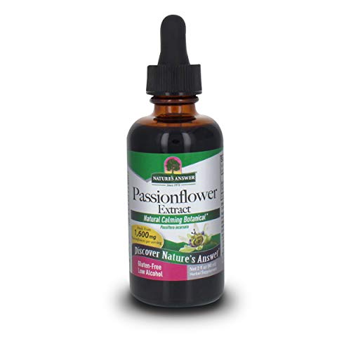 Nature's Answer Herb Passion Flower Supplement, 2 Fluid Ounce | Calming Aid | Helps with Anxiety | Natural Stress Reliever