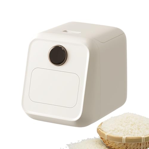 Contenedor hermético para alimentos – Contenedor de almacenamiento de cocina con dispensador, recipiente duradero para arroz y seco, tapa resistente a fugas con diseño fácil de verter, organización de