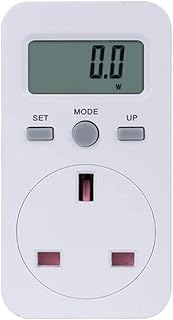 Electricity Usage Monitor Socket Tester,Lechnical UK Plug Socket Power Meter Digital LCD Power Energy Monitor Power Meter ...