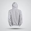Mellor Design Plain Pullover Hoodie Hooded Top Unisex Mens Ladies Hooded Sweatshirts Heather Grey, XXL #3