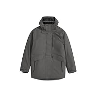 Animal Lisbon Mens Waterproof Parka - Taped Seams & Breathable Coat with Thermal Microfleece Lining & Pockets - Autumn Winter, Walking, Hiking & Outdoors Dark Khaki M