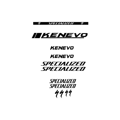 Preisvergleich Produktbild STAR SAM Aufkleber für Fahrrad Specialized Kenevo Mod-1, Schwarz, 1 cm