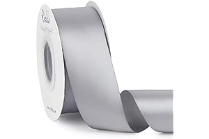 Silver Double Faced Satin Ribbon