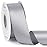 Ribbli Silver Double Faced Satin Ribbon,1-1/2 x Continuous 25 Yards,Use for Bows Bouquet,Gift Wrapping,Wedding,Floral Arrangement