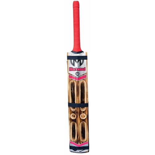 Image of VINOX Markwood 4 Capsule Cricket Bat, Poplar Willow, Long Handle, Gutting Design