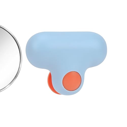 Image of Mini Silicone Glass Squeegee, Mirror Glass Brush Suitable for Bathroom Mirror or Bedroom Dresser Mirror (2PC Blue)