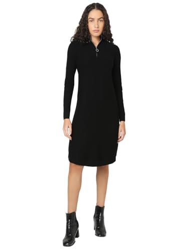 VERO MODA VMNANCY LS Zip Neck Short Dress GA NOOS