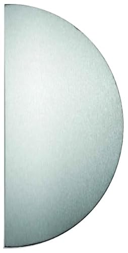 Plaque demi lune 300x150mm adhésive inox 304 épaisseur 0,8mm - HERACLES - 19-0620-9900