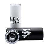 Syiomlis 2 Pack 20 oz Mr and Mrs Mugs Set, Ideal for Bridal Shower Engagement Wedding and Married...