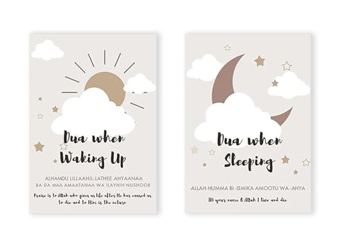 Affiches murales nordiques islamiques pour cadeau de naissance et décoration bébé