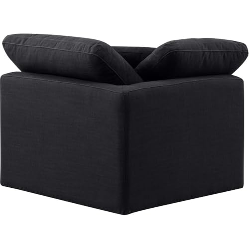 Sillón contemporáneo plegable lino Negro miniatura 7
