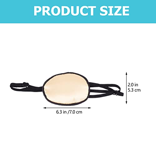 25 Peças Máscara De Olho Único De Seda Curativos Para Os Olhos Fronhas De Seda Tapa-olho Elástico Ta
