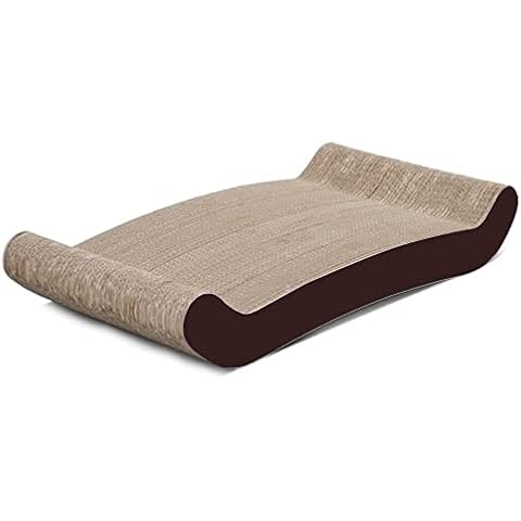 PetFusion Cat Scratcher FLIP PAD (50x26x8.3 CM) - 2 designs in one. [Superior Cardboard & Construction, significantly outlasts cheaper alternatives] Cover