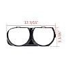 Astra Depot Left Right Headlight Bezel Cover Trim OE Replacement for 2015-2021 Dodge Challenger (Glossy Black)
