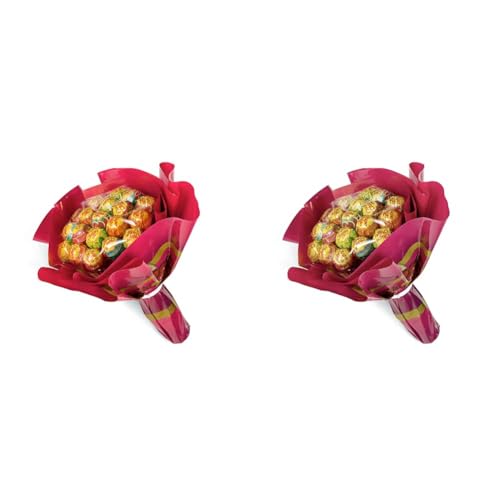 Chupa Chups Flower Bouquet, Lollipop Gusti Frutti Assortiti al Limone, Arancia, Fragola, Mela, Anguria e Ciliegia, Bouquet da 19 lecca lecca Monopezzo (Confezione da 2)