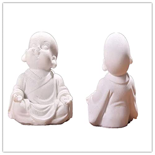 JIAYUE Aquarium Decoration Fish Tank Buddha Statue, Sitting Sandstone Buddha Satue, Fish Tank Decoration, Aquarium Decoration Reptile Fish Tank Glass Container and Reptile Box Decoration (stye1)