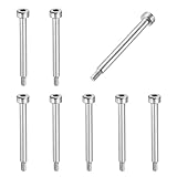 MECCANIXITY 8 Pcs 304 Stainless Steel Shoulder Bolt 4mm Shoulder Dia 35mm Shoulder Length M3x0.5 Thread Hex Socket Shoulder Bolts for Hydraulic Injection Molding Machinery Industries