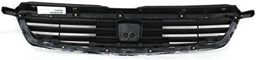 Evan-Fischer Grille Assembly Compatible With 1996-1998 Honda Civic Chrome Shell/Painted Black Insert Sedan #TOP3