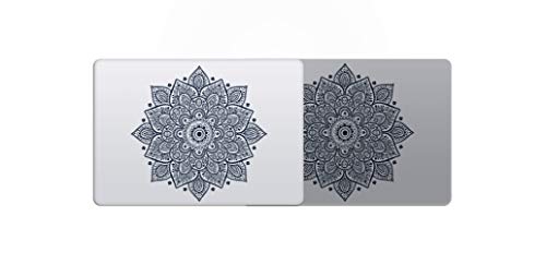 Laptop Stickers Decal - Removable Vinyl Mandala Black Decal Skin for Apple MacBook Air Pro 13 15 inch Mac - Decorative Sticker - Artsybb