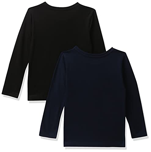 Image of Amazon Brand - Symbol Boy's Regular T-Shirt (PAG 507 Black & Navy 5-6 Years)