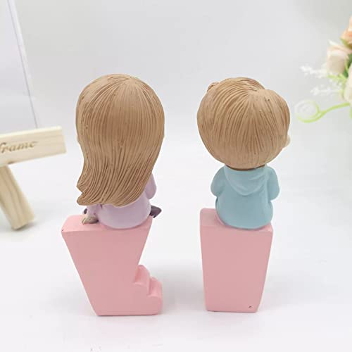 Image of Augen Polyresin Love Idol Statue Showpiece for Home Decor Decoration and Gifting (7671-A, 9cm), Multicolor