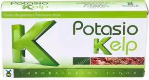 Pack de 3 - Potasio Kelp Complejo de Alga Marina Kelp y Potasio (40 Cápsulas) – Tegor Sinergia de Alta Absorción Mineral y Metabólica – Lote de 120 Uds
