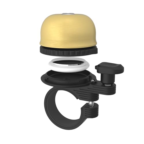 ORYXBOOST Bike Bell, Bicycle Bell for Apple AirTag Hidden Bike Mount Bike AirTag Holder GPS Tracker Bike Bell Anti-Theft for Adults Suitable for Bicycle Handlebars with an Outer Diameter of 0.87"-1.0"