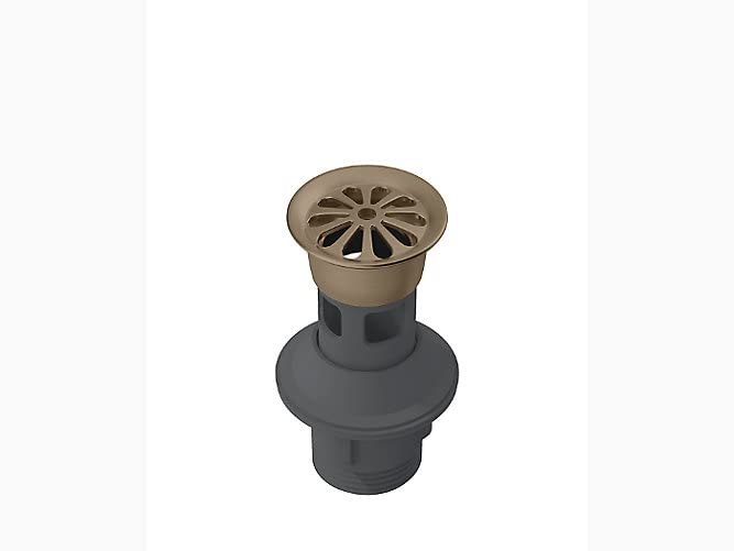 KOHLER Grid Drain with Overflow Hole in Brushed Bronze Finish (B0C6QPVLGK) Amazon Price History, Amazon Price Tracker