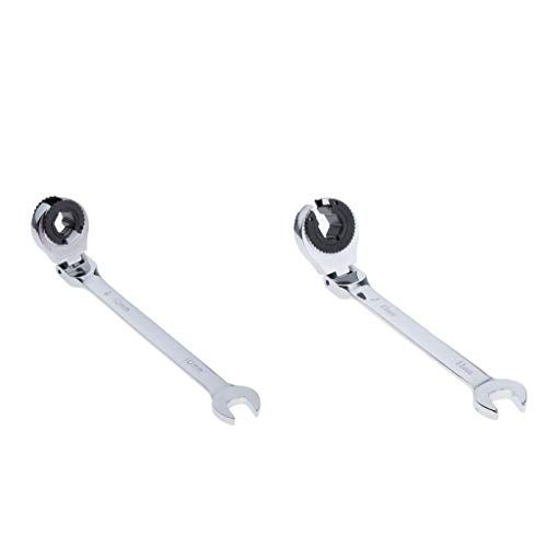 LOVIVER 2x Chaves De Chave De Catraca Para Tubos Cabeça Flexível 72