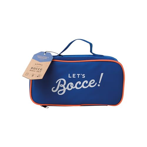 Gentlemen's Hardware Bocce Ball Outdoor Yard Games Set including Soft Carrying Case, 9-Piece, Let's Bocce