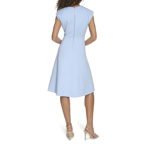 Calvin Klein Women's Fit and Flare Cap Sleeve Dress4