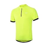 ARSUXEO Men's Cycling Jerseys Short Sleeves MTB Bike Shirt 635 Green Size XX-Large