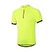 ARSUXEO Men's Cycling Jerseys Short Sleeves MTB Bike Shirt 635 Green Size XX-Large