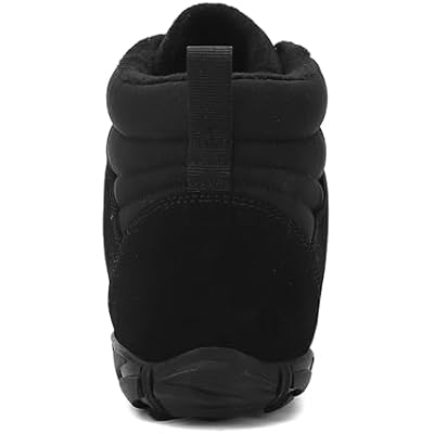 Barefoot Shoes Fur Lined Winter Mens Wide Toe Box Trail Runner Women Zero Drop Sole High top Walking Shoes Minimalist Outdoor Hiking Trekking Boots Sneakers