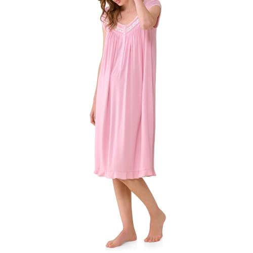 Image of Eileen West Womens Modal Jersey Knit Collection Nightgowns - Soft, Lightweight & Breathable Sleepwear & Loungewear for Women