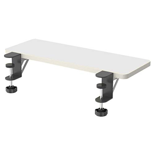LTLCBB Ergonomische Schreibtisch Verlängerung, Tastaturregal,Tastatur-Ablage unter dem Schreibtisch Tastaturauszug für zu Hause oder das Büro,Sehr Einfache Montage,Weiß Cover