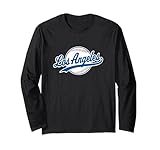 Los Angeles LA Tee Vintage Baseball Throwback Retro Design Long Sleeve T-Shirt