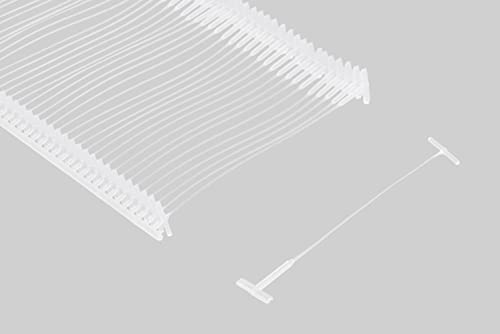 Gillraj Tagging Gun Pins 2" Size 5000Pcs 50Mm Standard Clear White Color Fasteners Attachments Barbs Plastic Refills 50 Tacks Per Clip (Clear) #TOP1