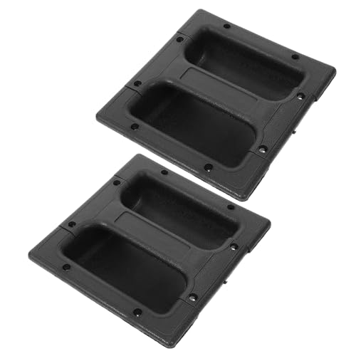 Holibanna 2pcs Durable Plastic Speaker Carry Handles Easy Install Speaker Grip for Amplifier Supplies Secure Mounting for Audio Cabinets and Doors