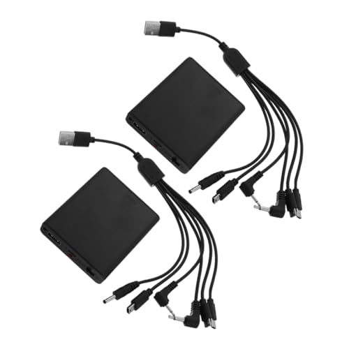 COOPHYA 2個 バッテリーケース ガジェット用の電源 外部非常用電源 多出力