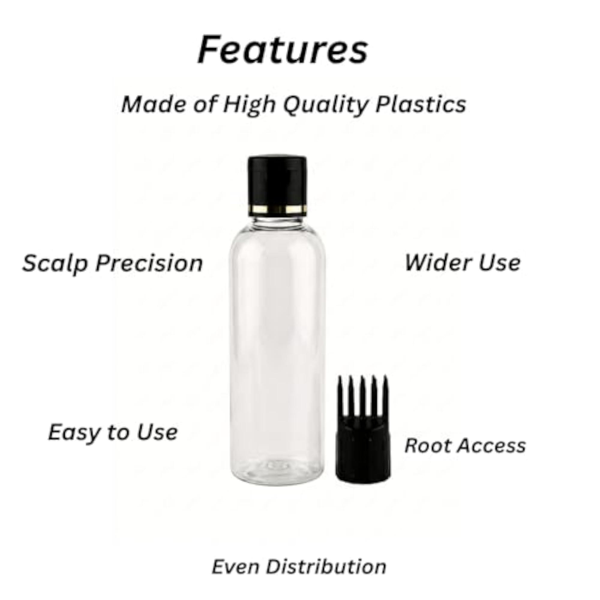Hair Root Applicator Bottle with Comb, 100ml