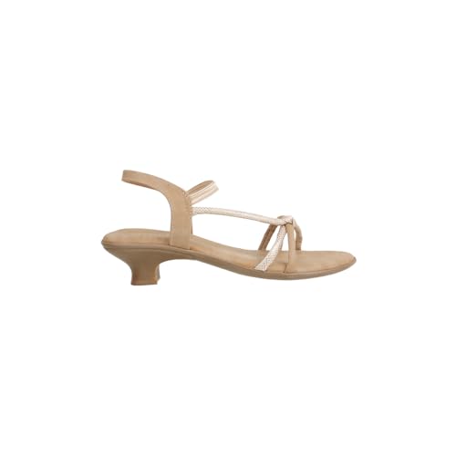 Image of Metro Women Embellished Casual Kitten Heel Sandals
